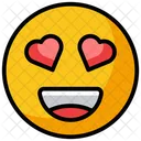 Smiley Emoticone Emoji Aime Icône