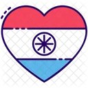 Jaime L Inde Le Coeur Indien Le Favori Indien Icône