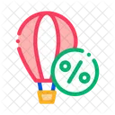 Travel Air Balloon Icon