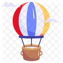 Hot Balloon Parachute Air Balloon Symbol