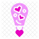 Air Balloon Heart Love Icon