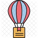 Air Balloon Delivery Box Delivery Concept Flying Icon