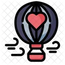 Air Balloon Hot Air Balloon Valentines Day Icon