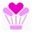 Air Balloon Heart Love Icon