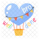 Air Balloon Hot Balloon Well Done Icon