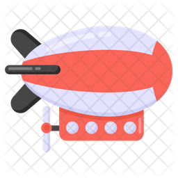 Air Blimp Icon - Download in Flat Style