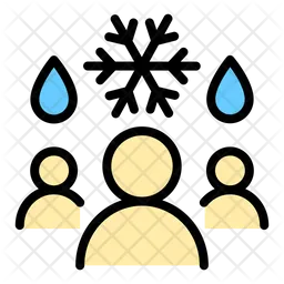 Air conditioning people  Icon
