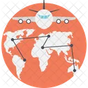 Package Airplane Freight Icon