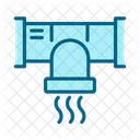 Ventilation Icons Color Blue Symbol