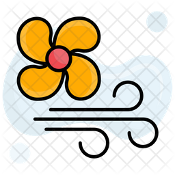 Air flow Icon - Download in Colored Outline Style