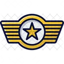 Air Force Wings Commander Badge Airforce Icon