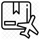 航空貨物、航空配達、航空輸送 アイコン