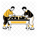 Air Hockey Game Sport Icon