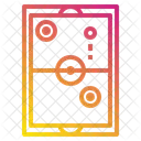 Air Hockey Player Entertainment Icon