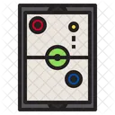Air Hockey Player Entertainment Icon
