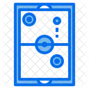 Air Hockey Player Entertainment Icon