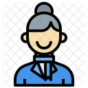Air Hostess Job Woman Icon