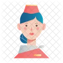 Air Hostess Girl Avatar Icon