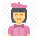 Air Hostess Girl Woman Icon