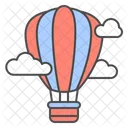 Air Hot Balloon Travel Transport Icon