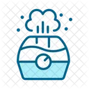 Ventilation Icons Color Blue Symbol