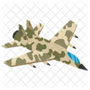 Airjet Air Fighter Military Aircraft Icon