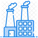 Air Pollution Thermal Pollution Eco Factory Icon