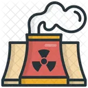 Nuclear Plant Pollution Icon