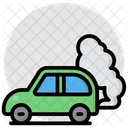 Air Pollution Car Smoke Car Emitting Icon