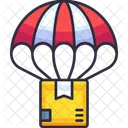 Parachute Airdrop Fly Icon