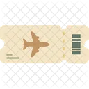 Air Ticket Summer Beach Icon