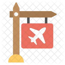 Air Traffic Signboard  Icon