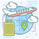 비행기 여행  아이콘