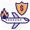 항공 여행 보험  아이콘