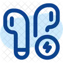 Airbuds Aufladung Symbol