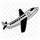 Half Tone Airplane Illustration Aircraft Aviation Icon