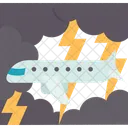 Aircraft Storm Turbulence Icon