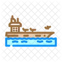 Aircraft Carrier Ship Icon