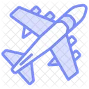 Aircraft Duotone Line Icon Icon