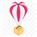 Parachute Freight Parachute Delivery Airdrop Icon