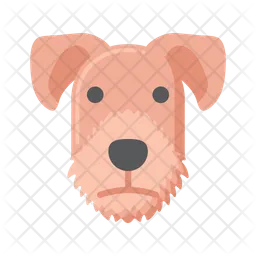 Airedale Terrier dog  Icon