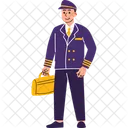 Pilot Aviation Travel Icon