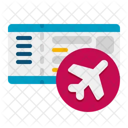 Airline Ticket  Icon