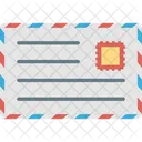 Airmail Correspondence Envelope Icon