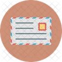 Airmail Correspondence Envelope Icon