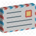 Airmail Correspondence Envelope Icon