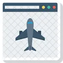 Airplane Browser Internet Icon
