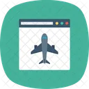 Airplane Browser Internet Icon