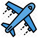 Airplane Flight Transportation Icon