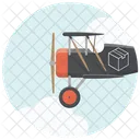 Airplane Courier Deliver Icon